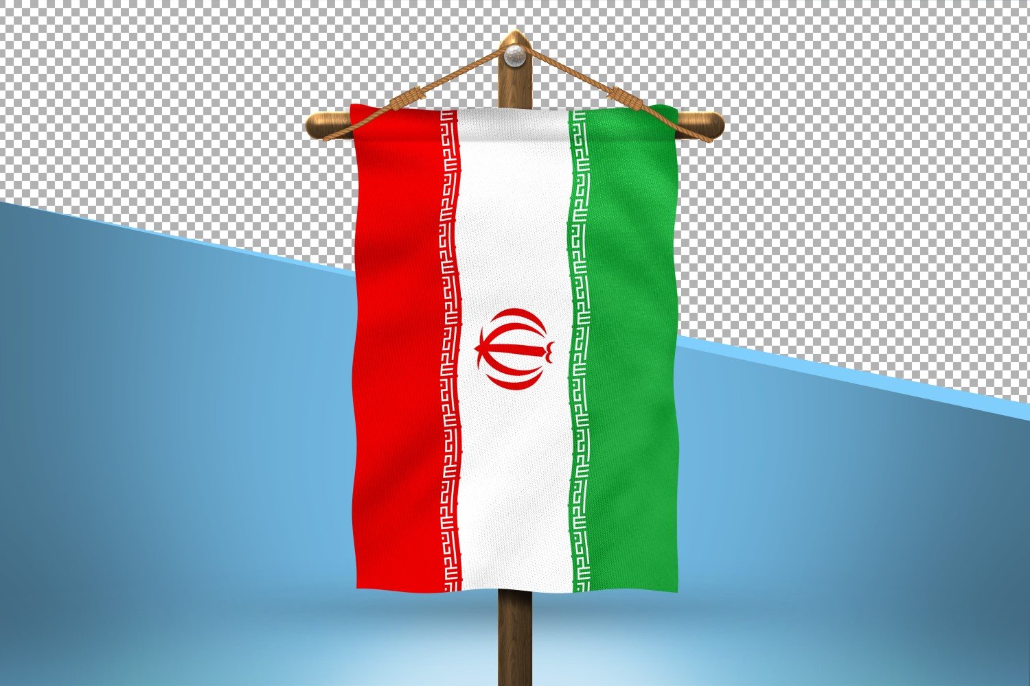 Iran Hang Flag Design Background