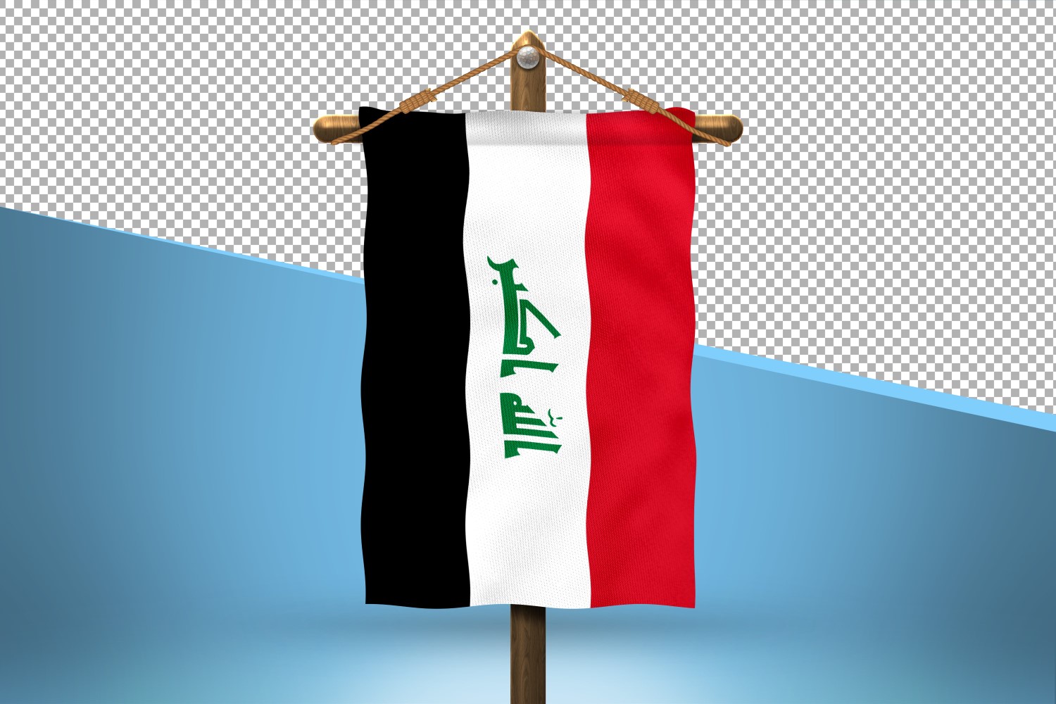 Iraq Hang Flag Design Background