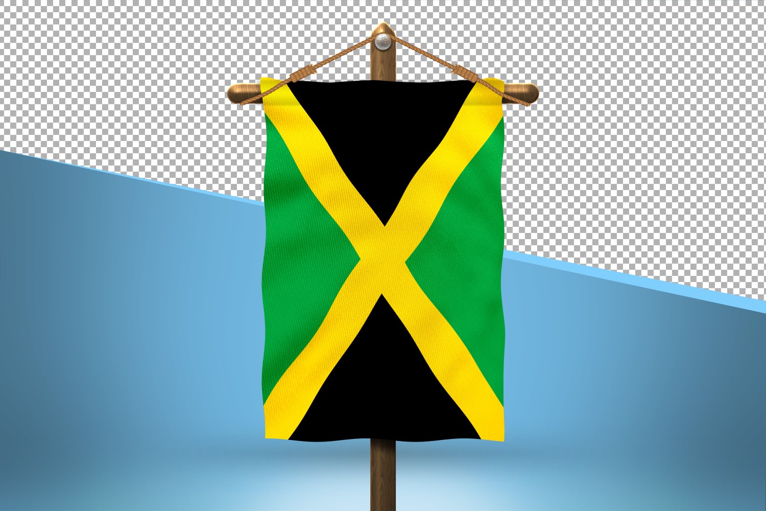 Jamaica Hang Flag Design Background