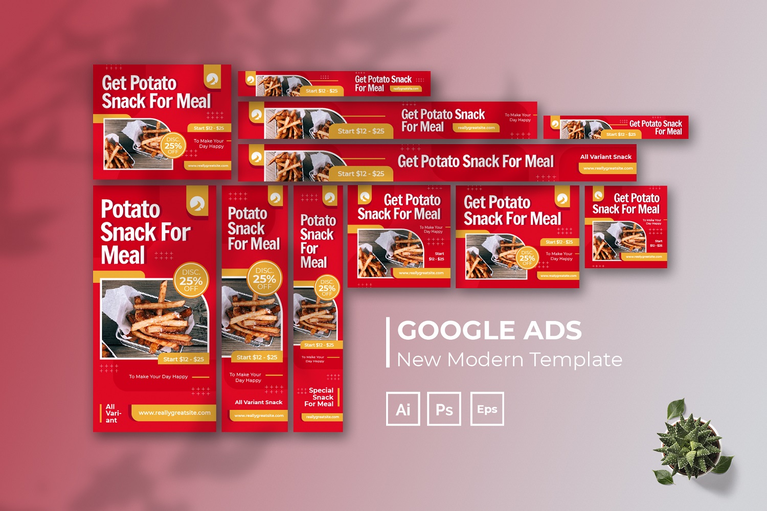 Snack Promo Google Ads Template