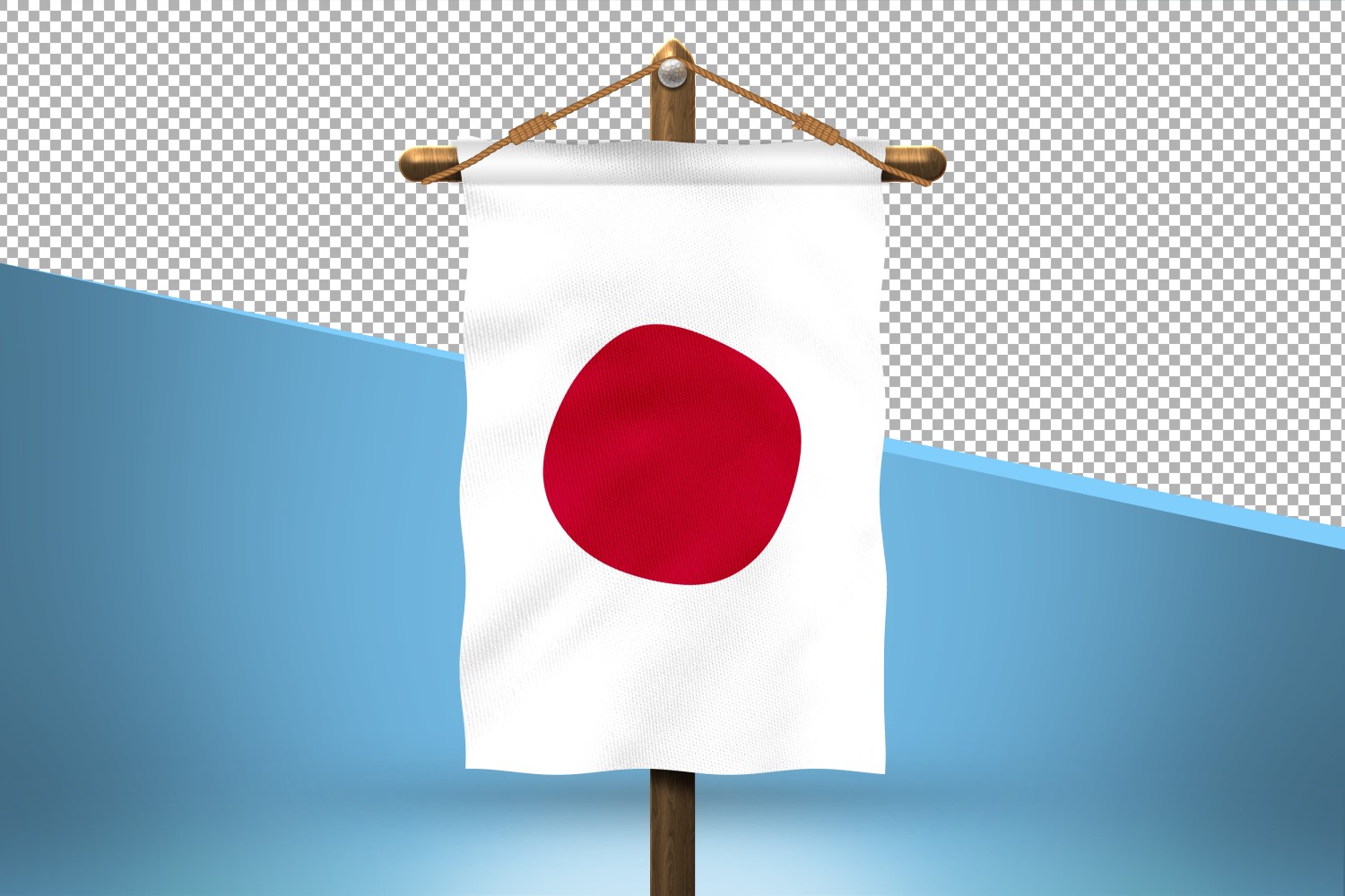 Japan Hang Flag Design Background