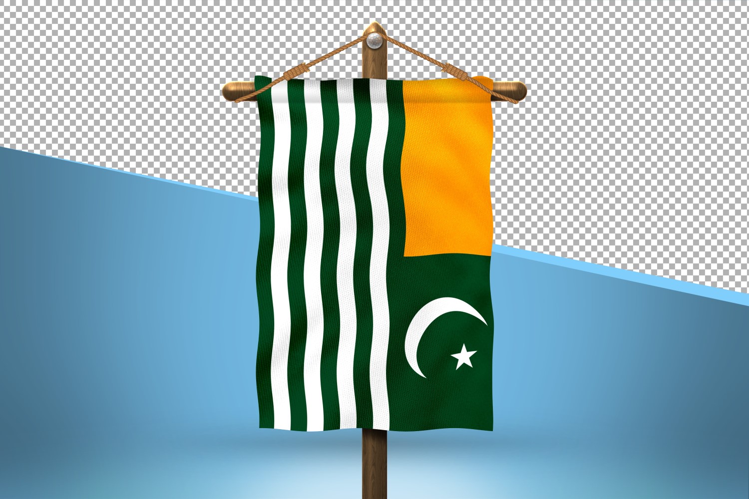 Kashmir Hang Flag Design Background