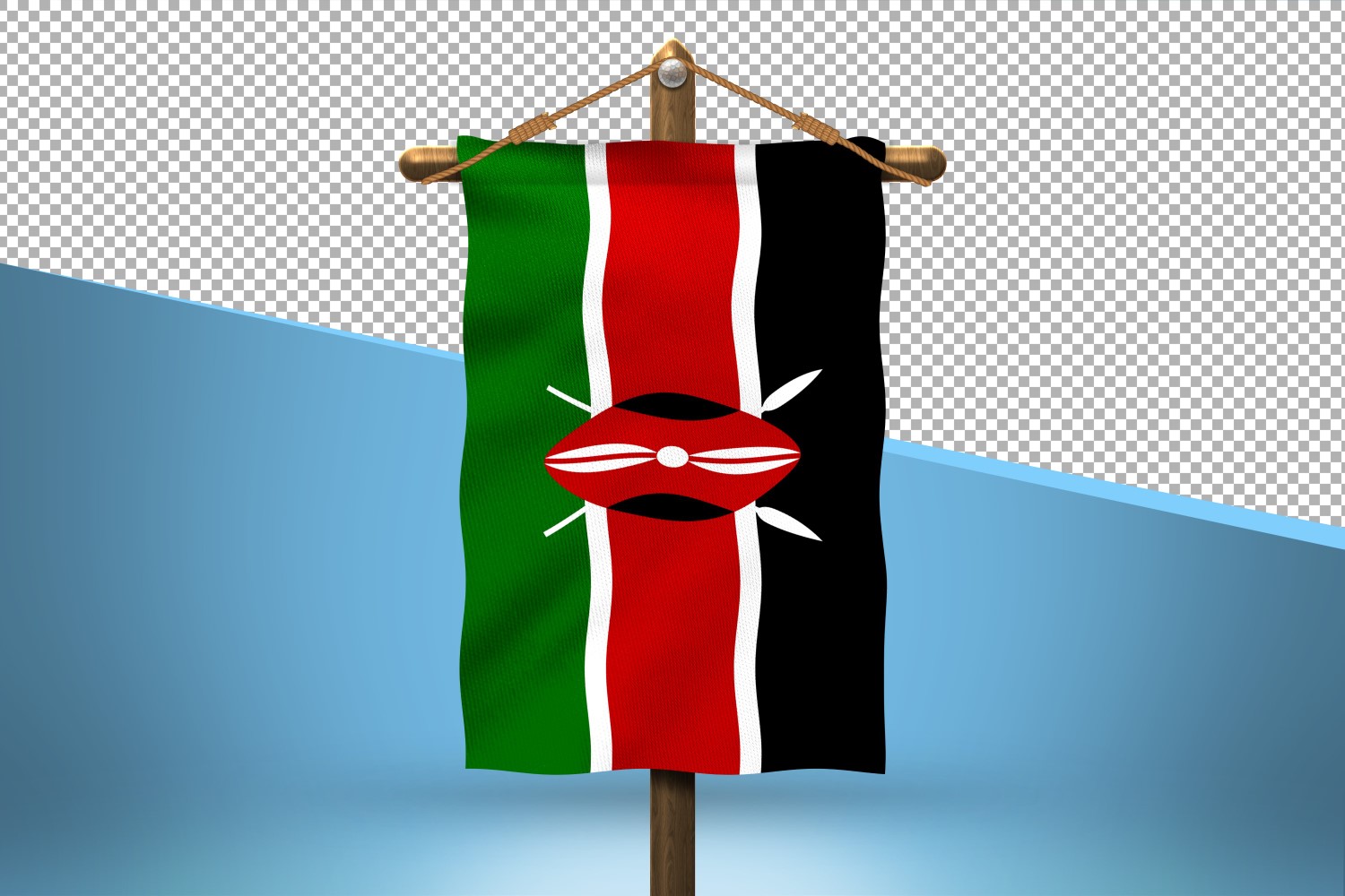 Kenya Hang Flag Design Background