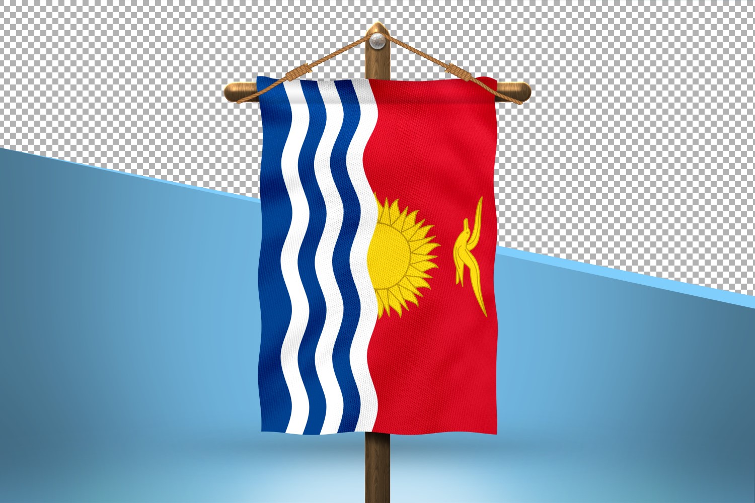 Kiribati Hang Flag Design Background