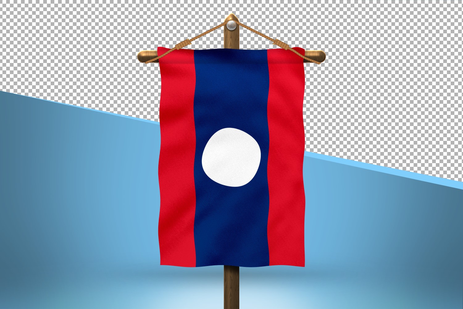 Laos Hang Flag Design Background