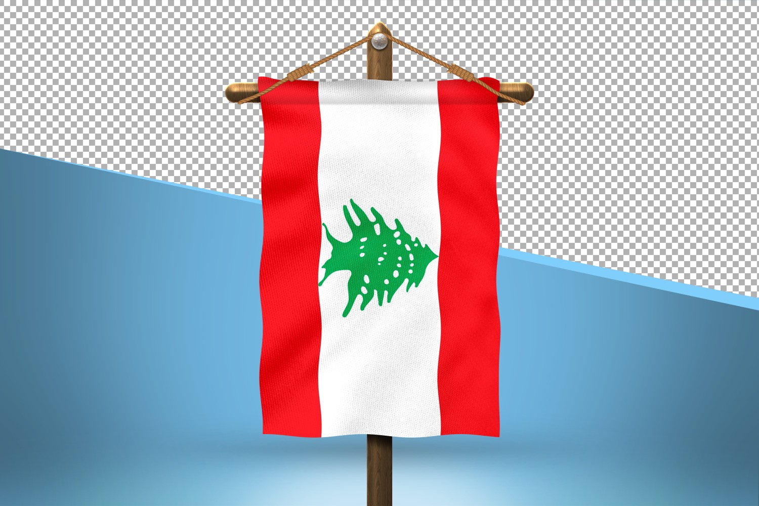 Lebanon Hang Flag Design Background