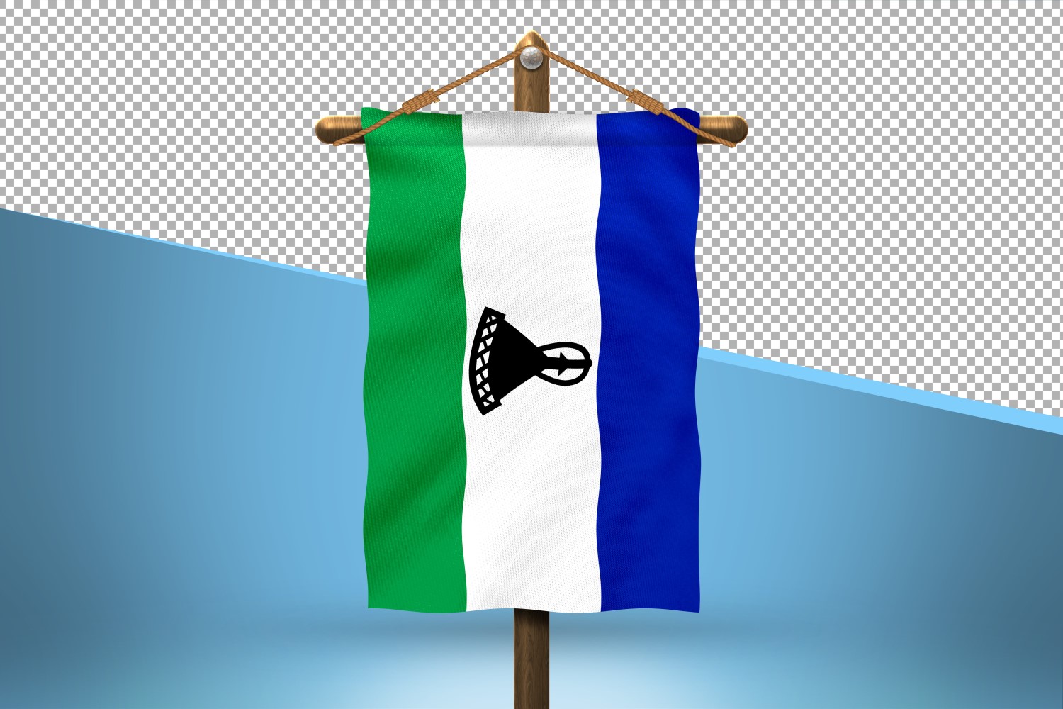 Lesotho Hang Flag Design Background