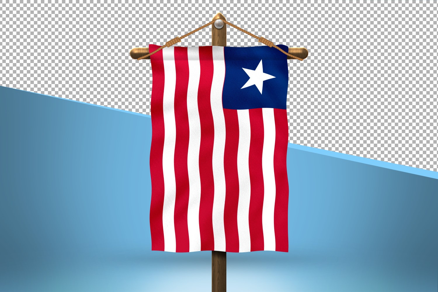 Liberia Hang Flag Design Background