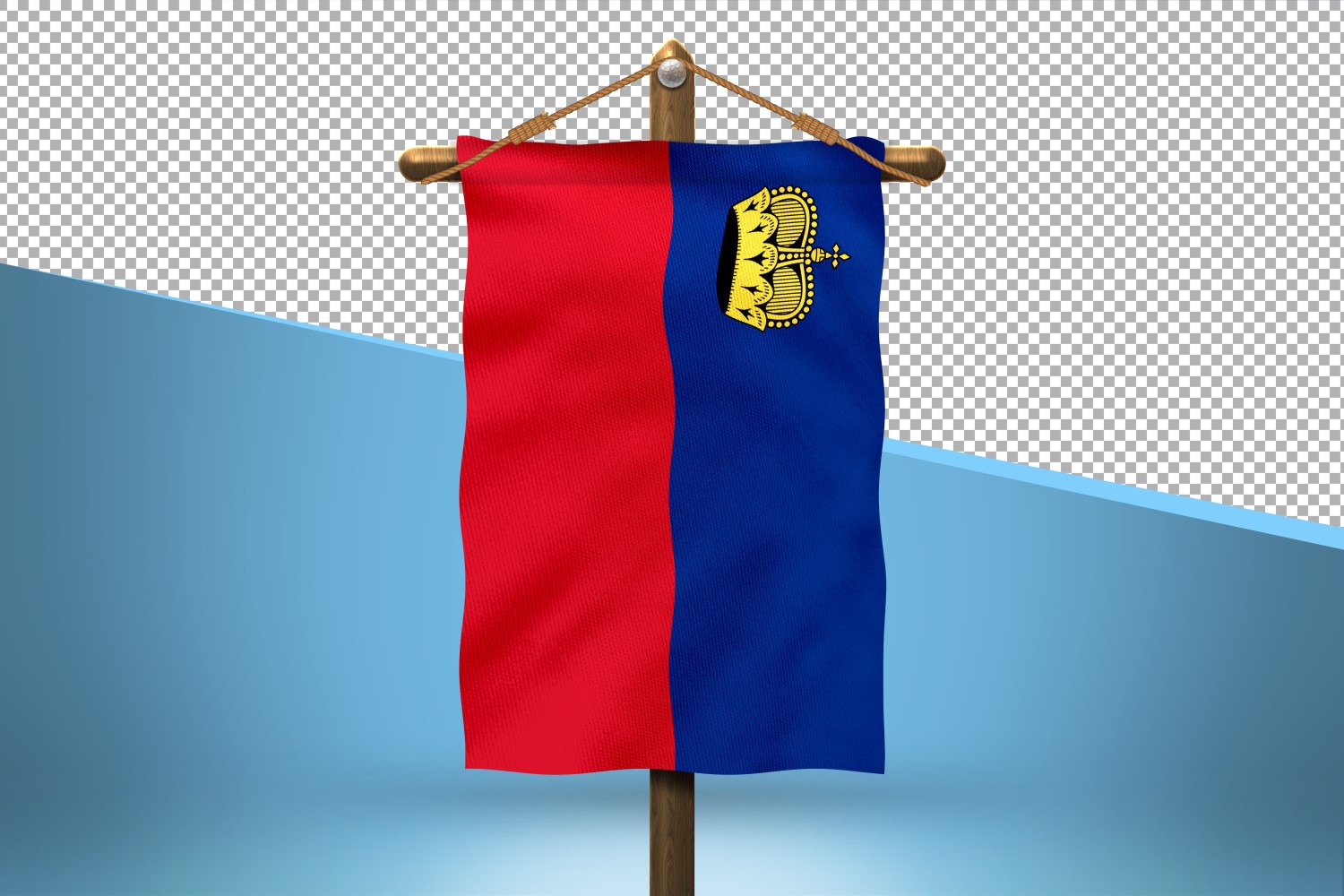 Liechtenstein Hang Flag Design Background