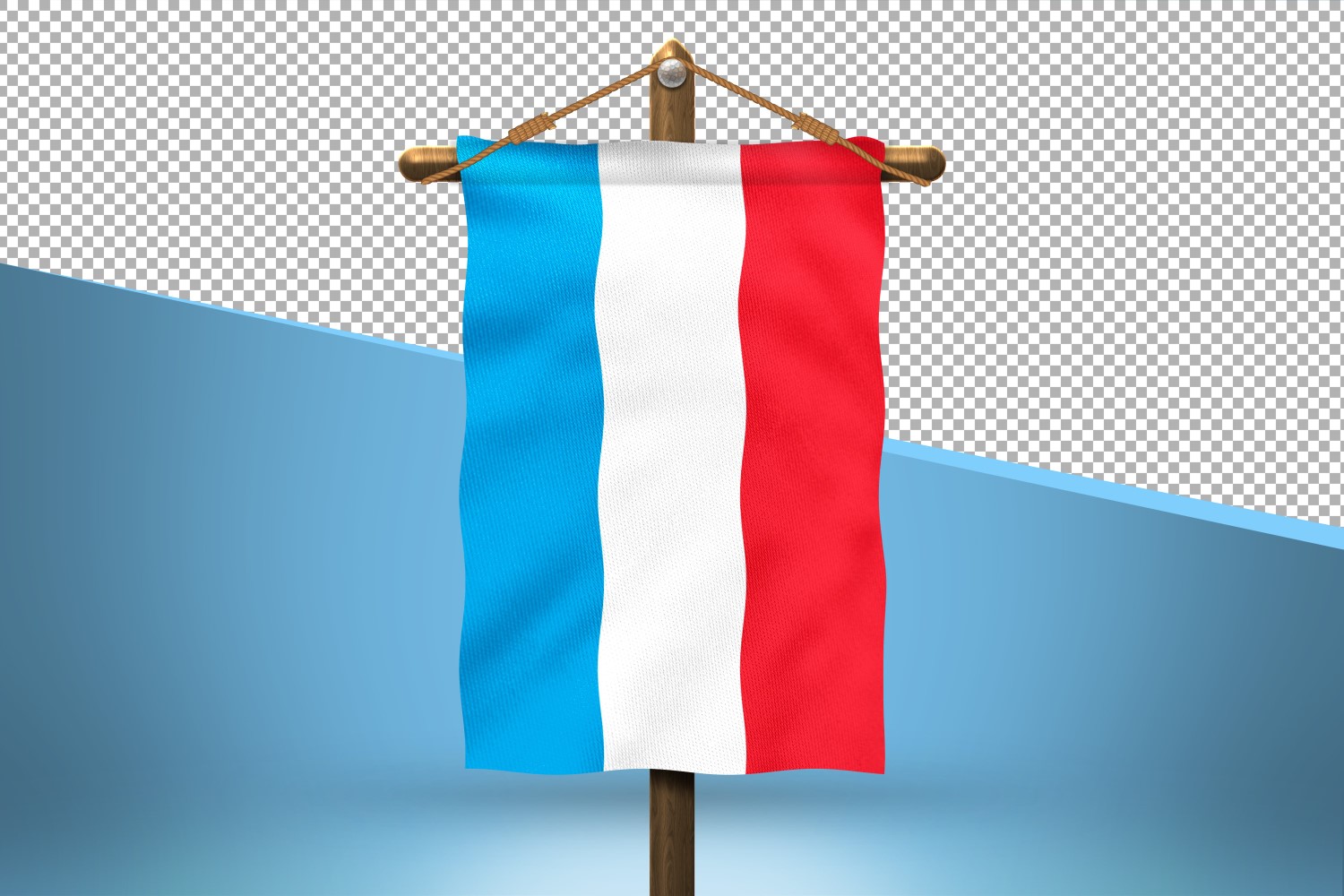 Luxembourg Hang Flag Design Background