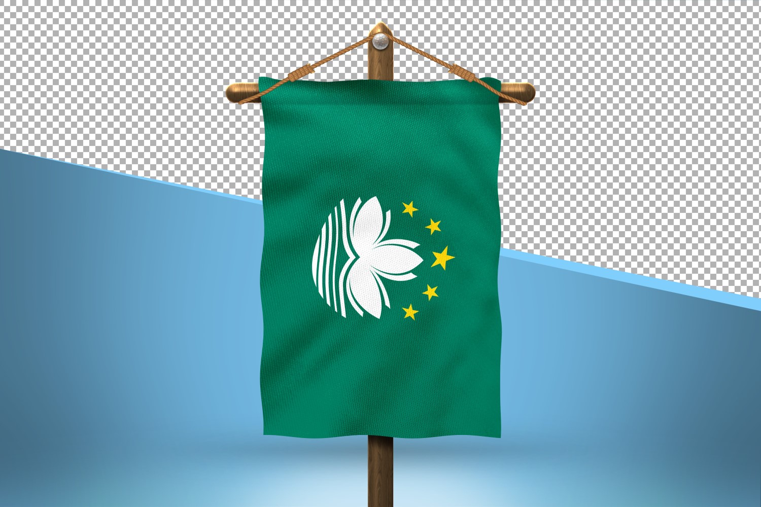 Macau Hang Flag Design Background