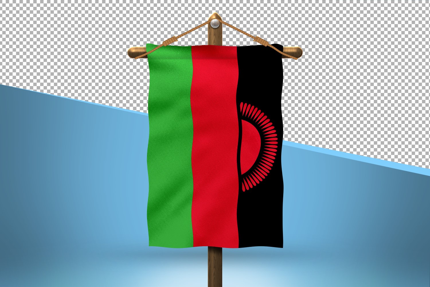 Malawi Hang Flag Design Background