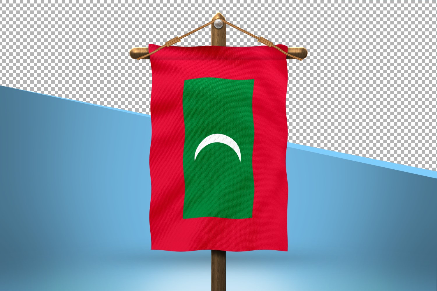 Maldives Hang Flag Design Background