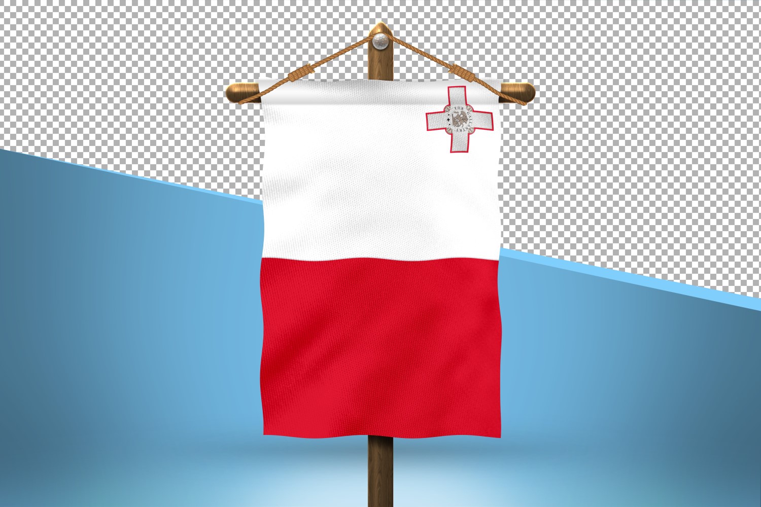 Malta Hang Flag Design Background