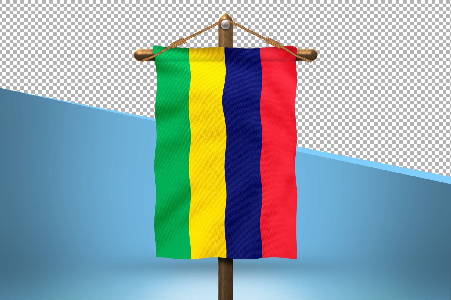 Mauritius Hang Flag Design Background