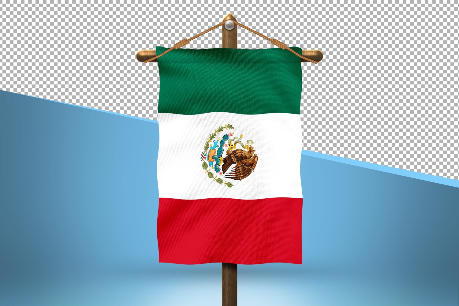 Mexico Hang Flag Design Background