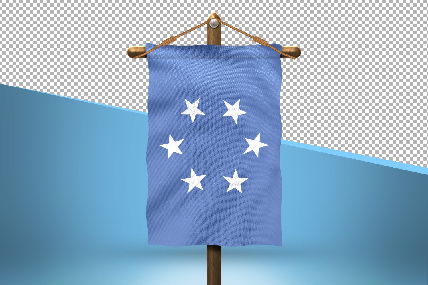 Micronesia Hang Flag Design Background