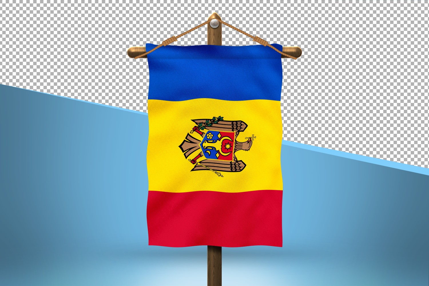 Moldova Hang Flag Design Background