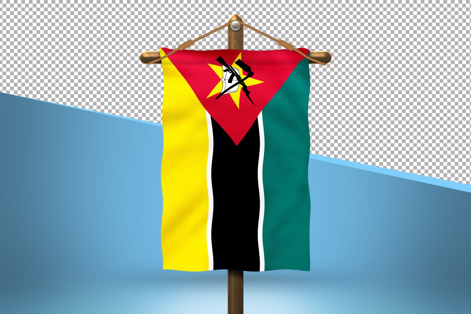 Mozambique Hang Flag Design Background