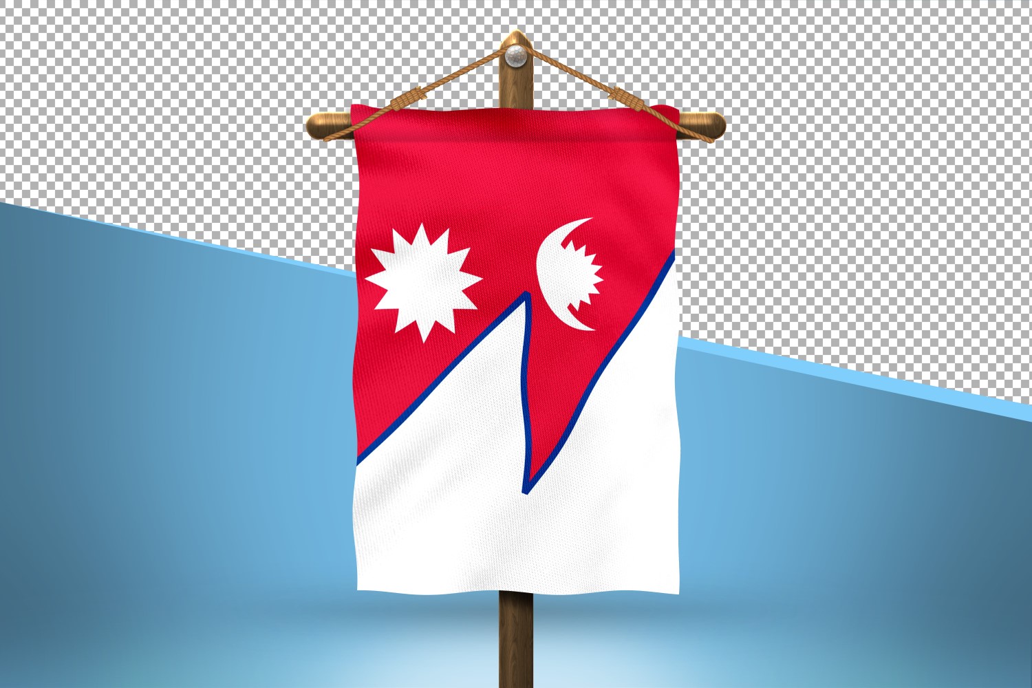 Nepal Hang Flag Design Background