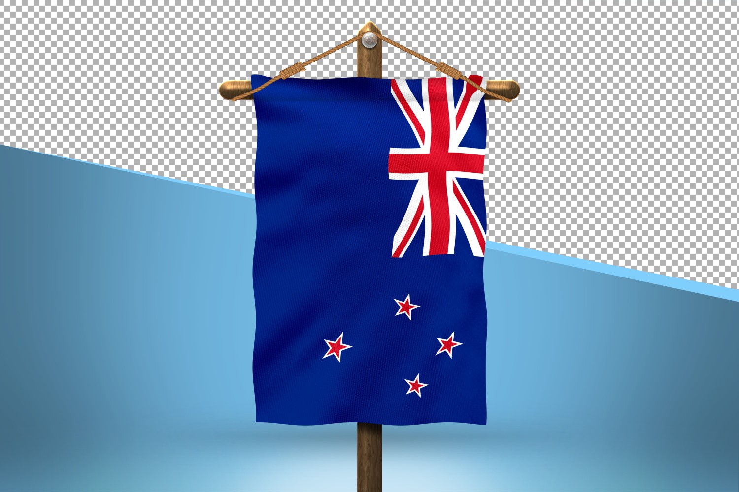 New Zealand Hang Flag Design Background