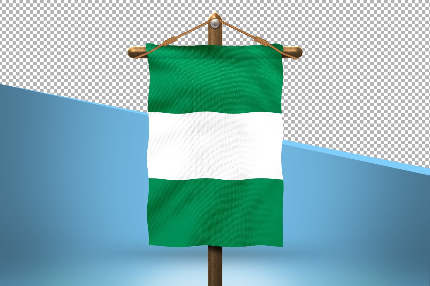 Nigeria Hang Flag Design Background