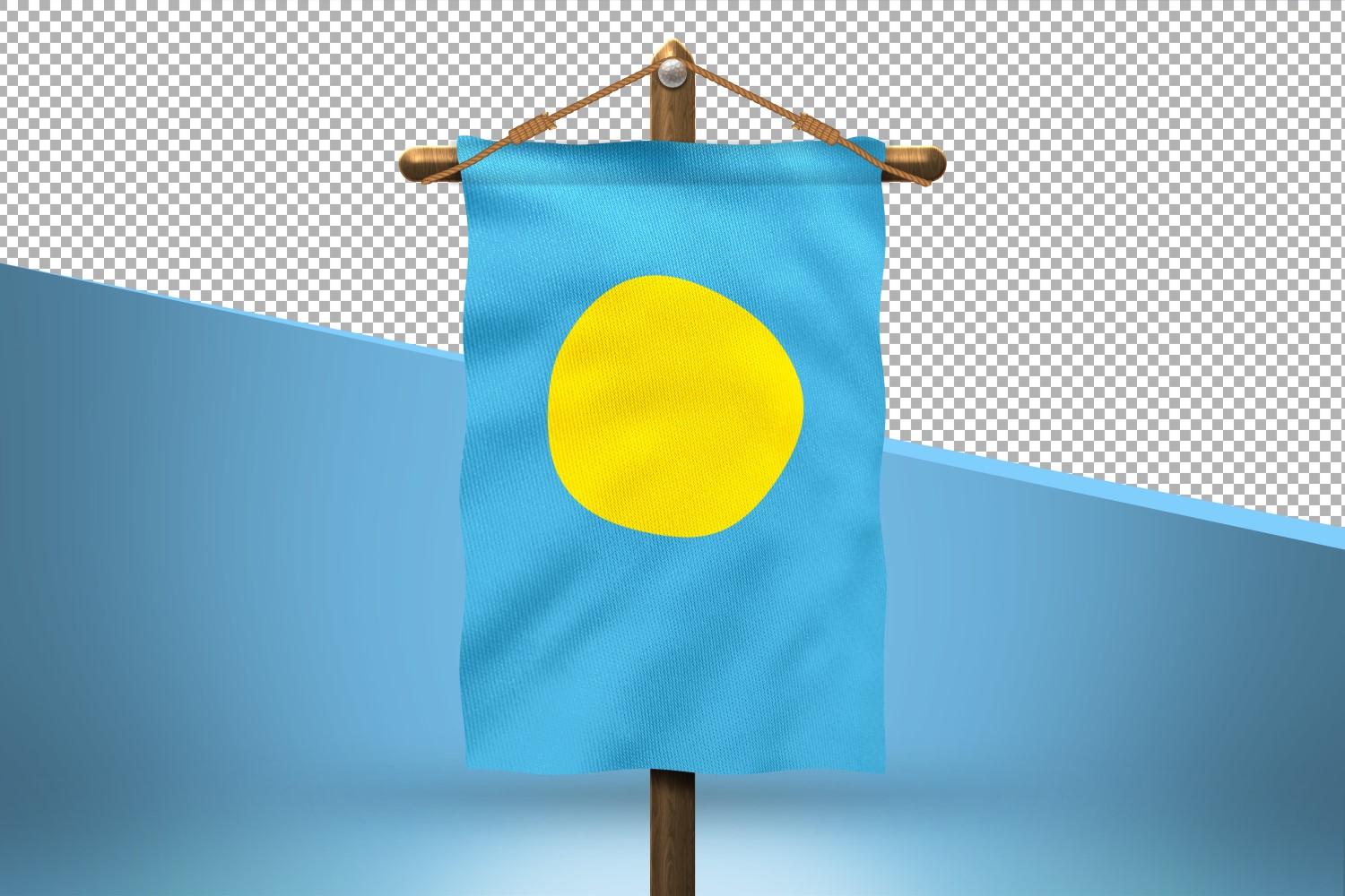 Palau Hang Flag Design Background