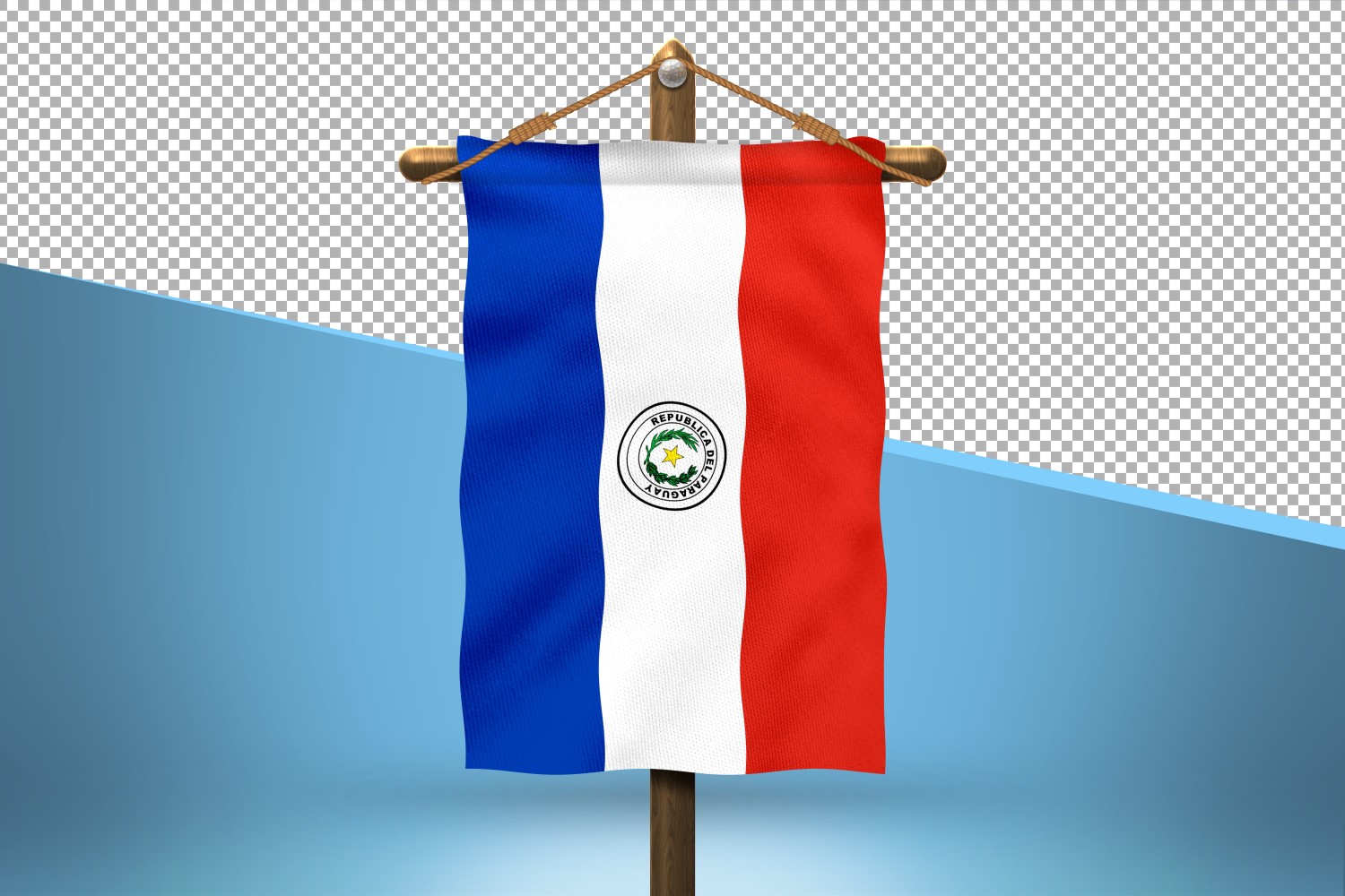 Paraguay Hang Flag Design Background