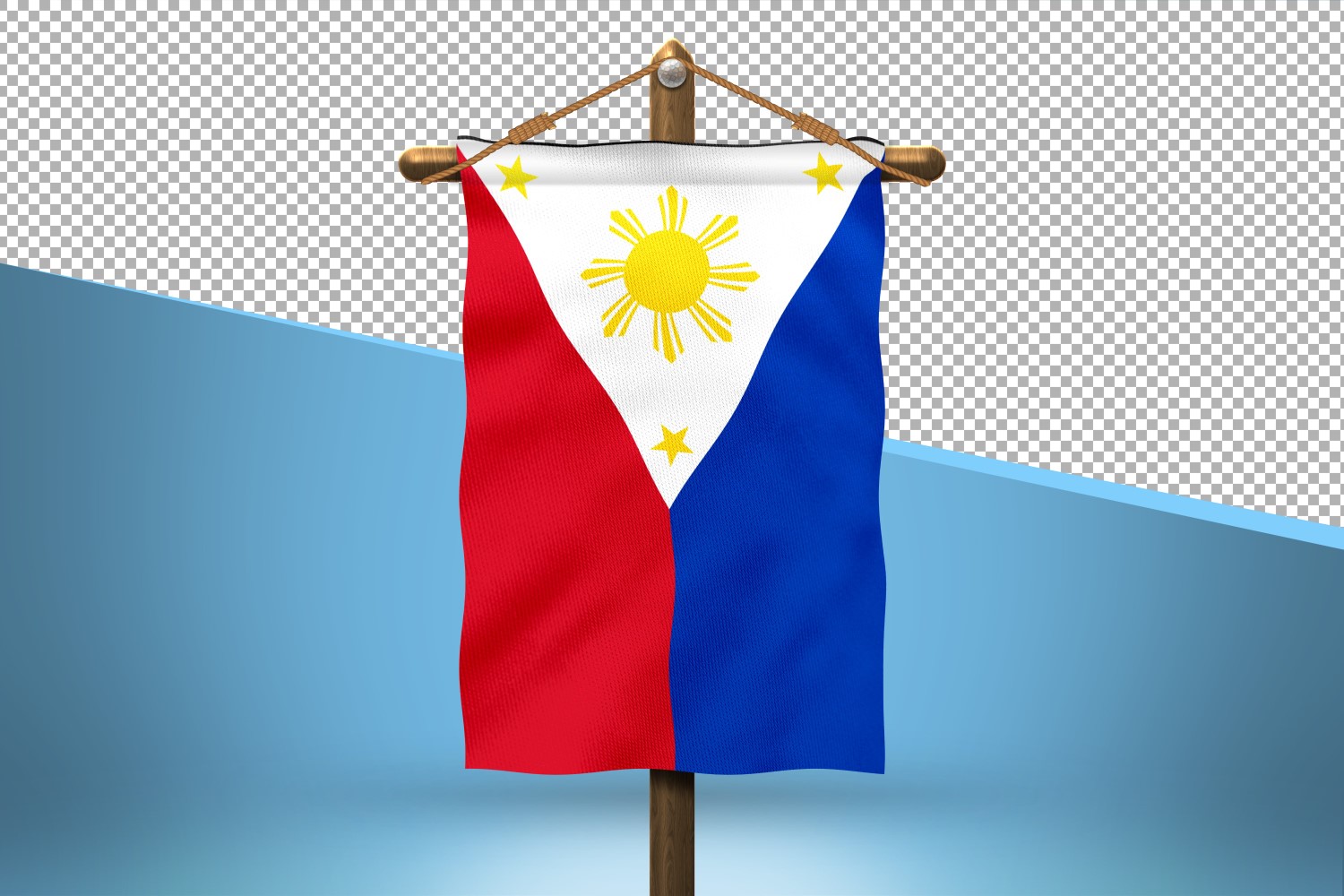 Philippines Hang Flag Design Background