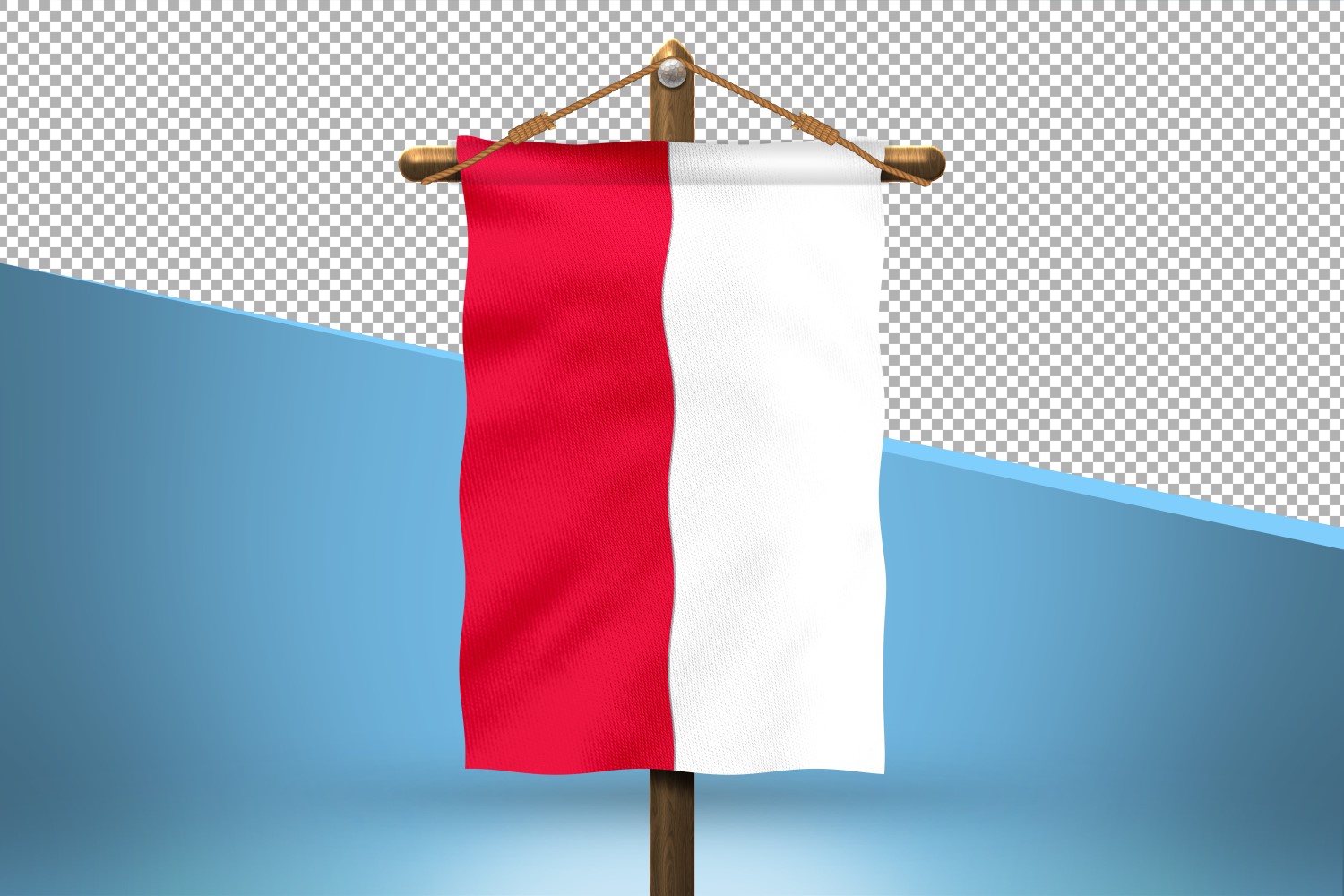 Poland Hang Flag Design Background