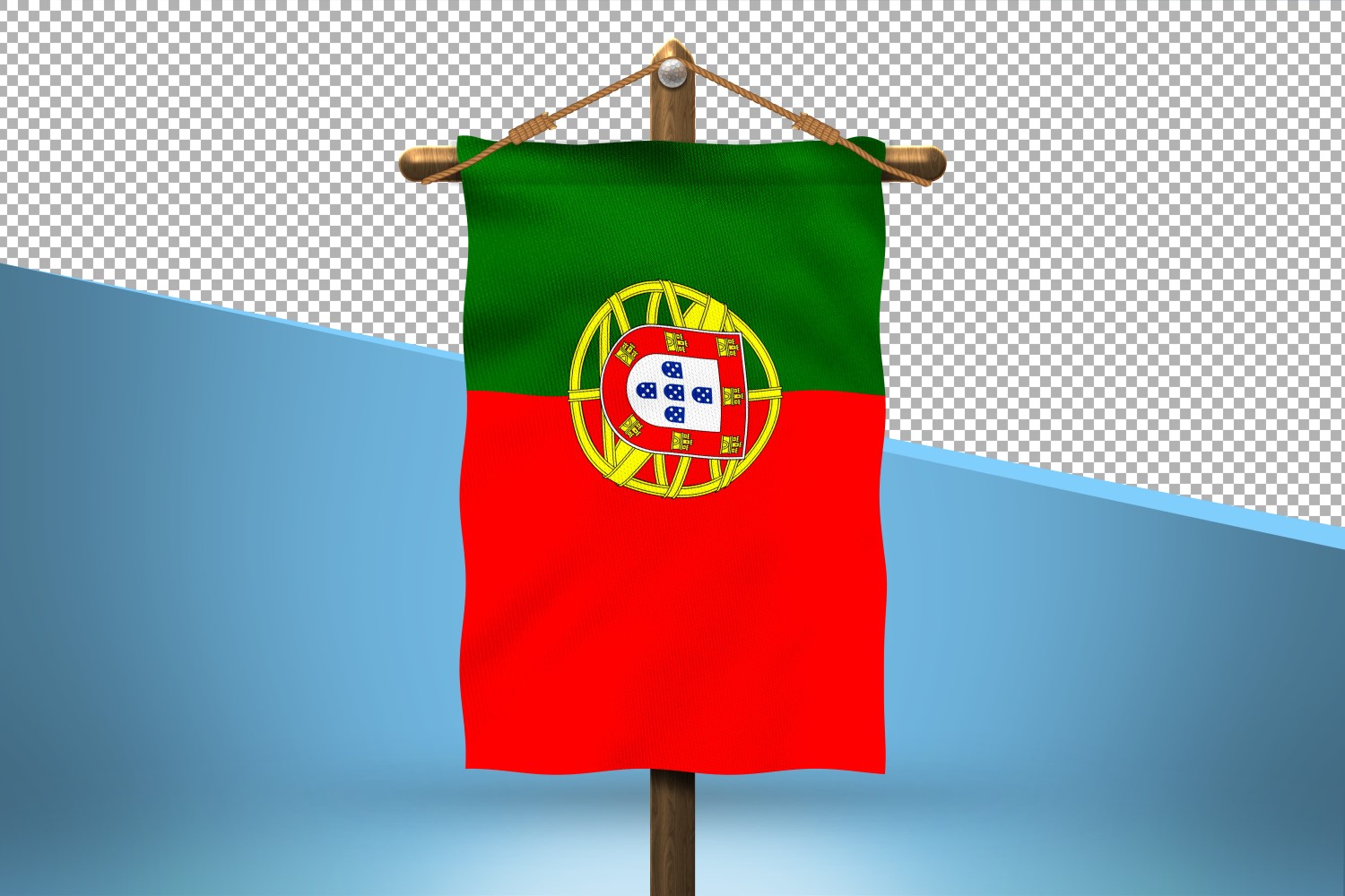 Portugal Hang Flag Design Background