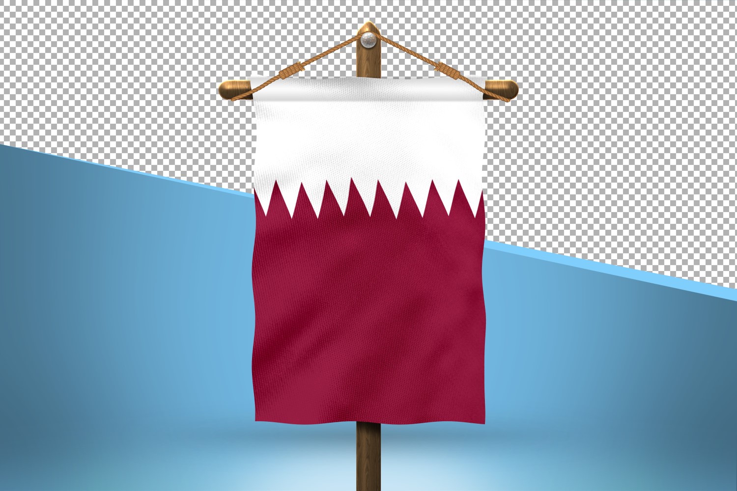 Qatar Hang Flag Design Background