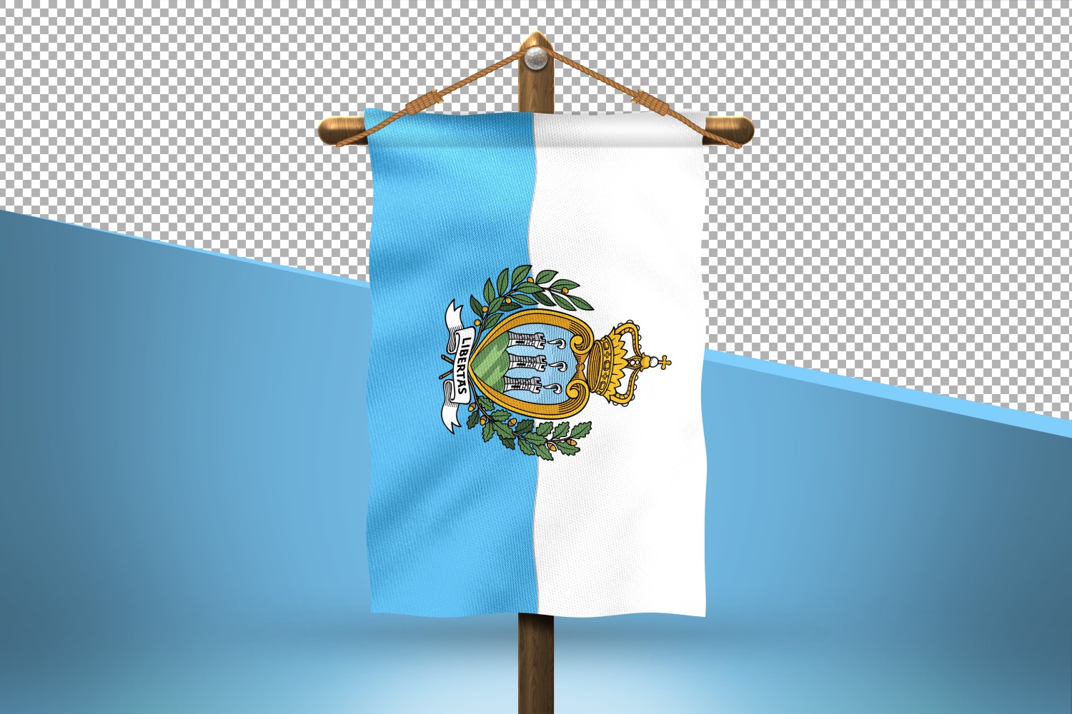 San Marino Hang Flag Design Background