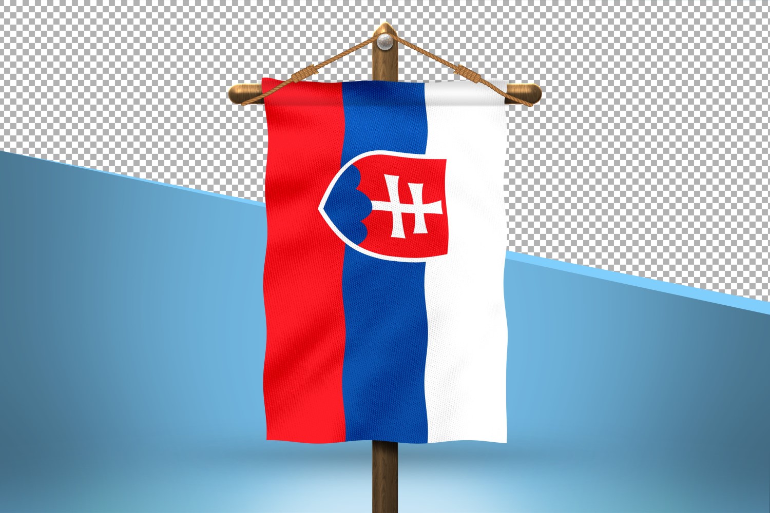 Slovakia Hang Flag Design Background