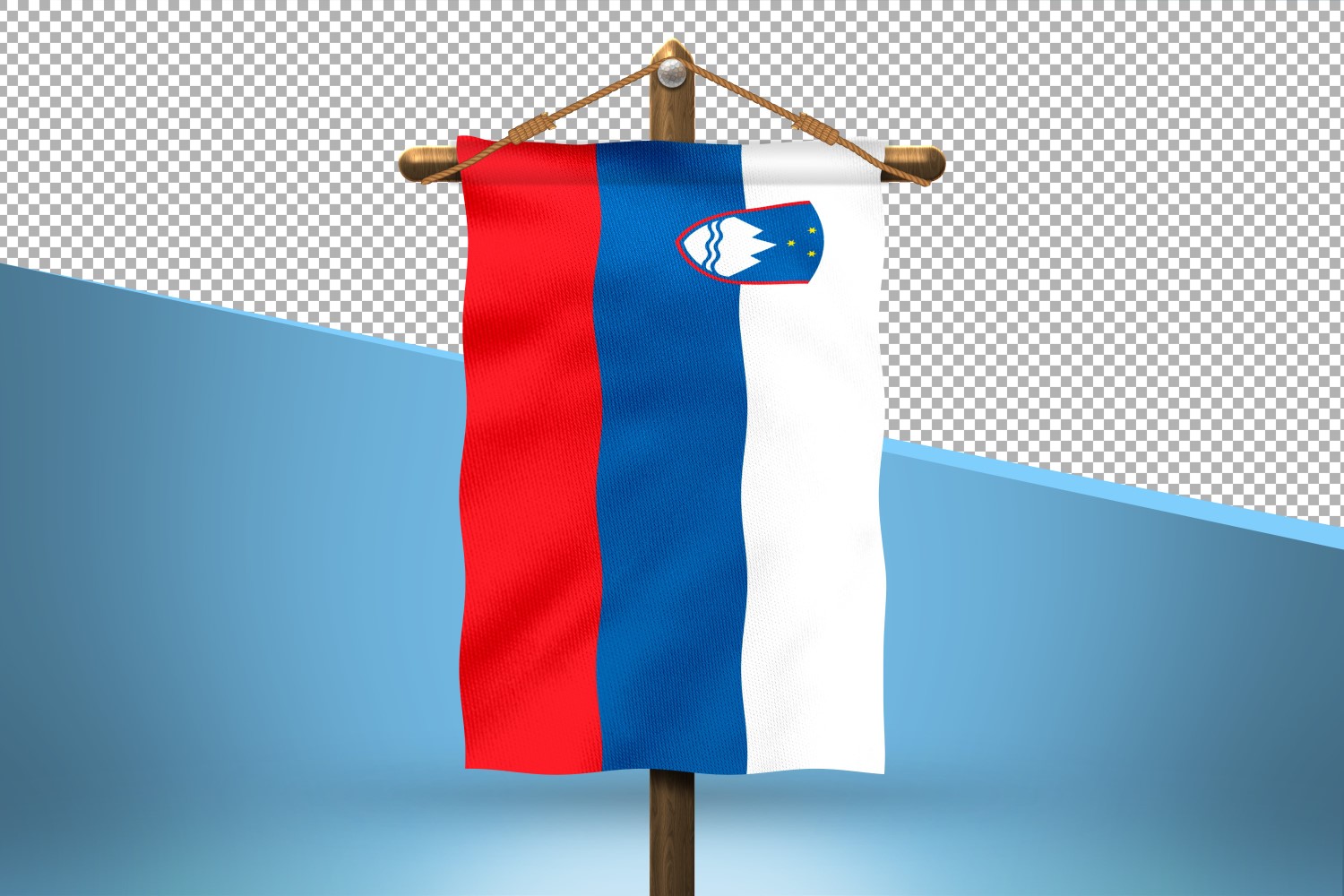 Slovenia Hang Flag Design Background