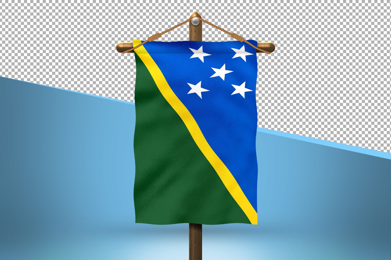 Solomon Islands Hang Flag Design Background