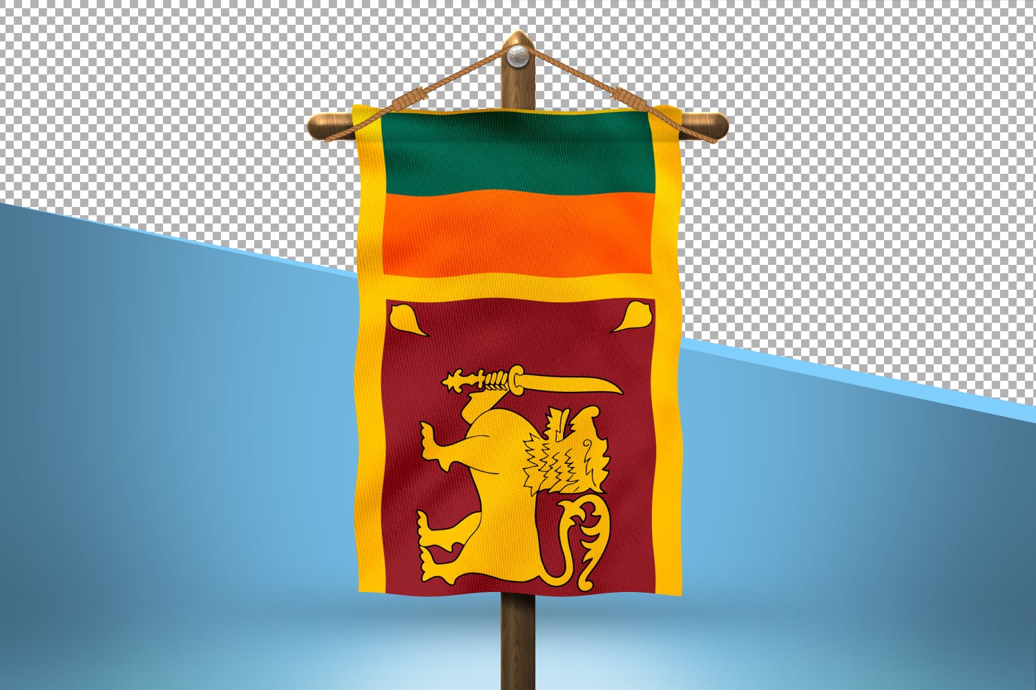 Sri Lanka Hang Flag Design Background