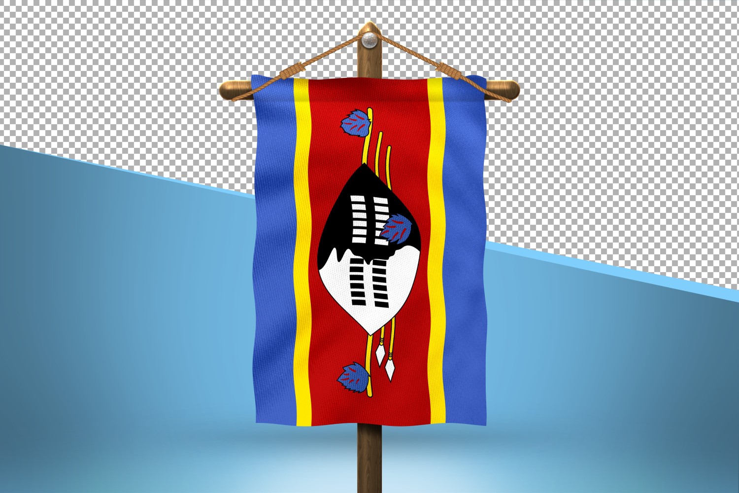 Swaziland Hang Flag Design Background