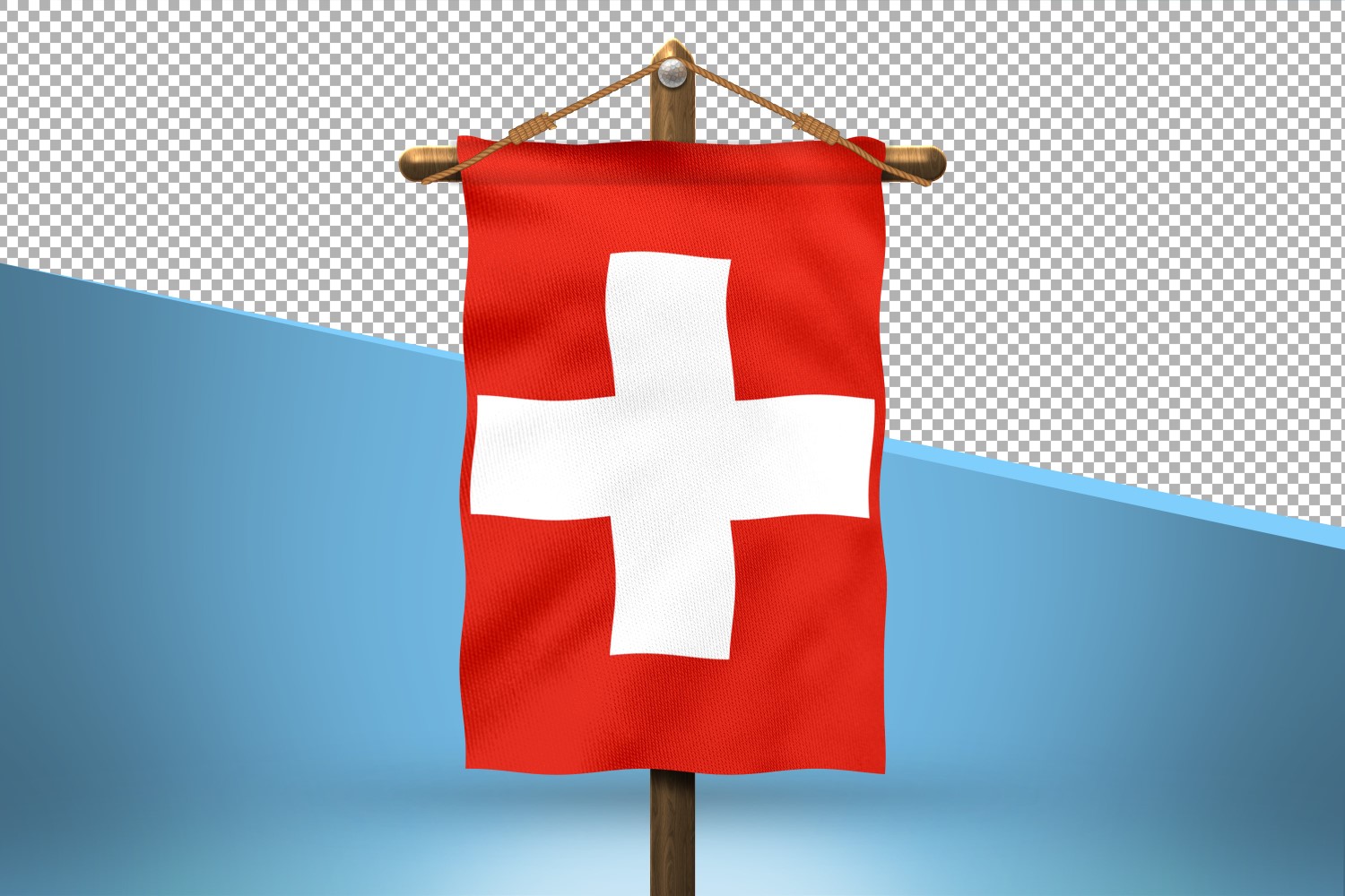 Switzerland Hang Flag Design Background