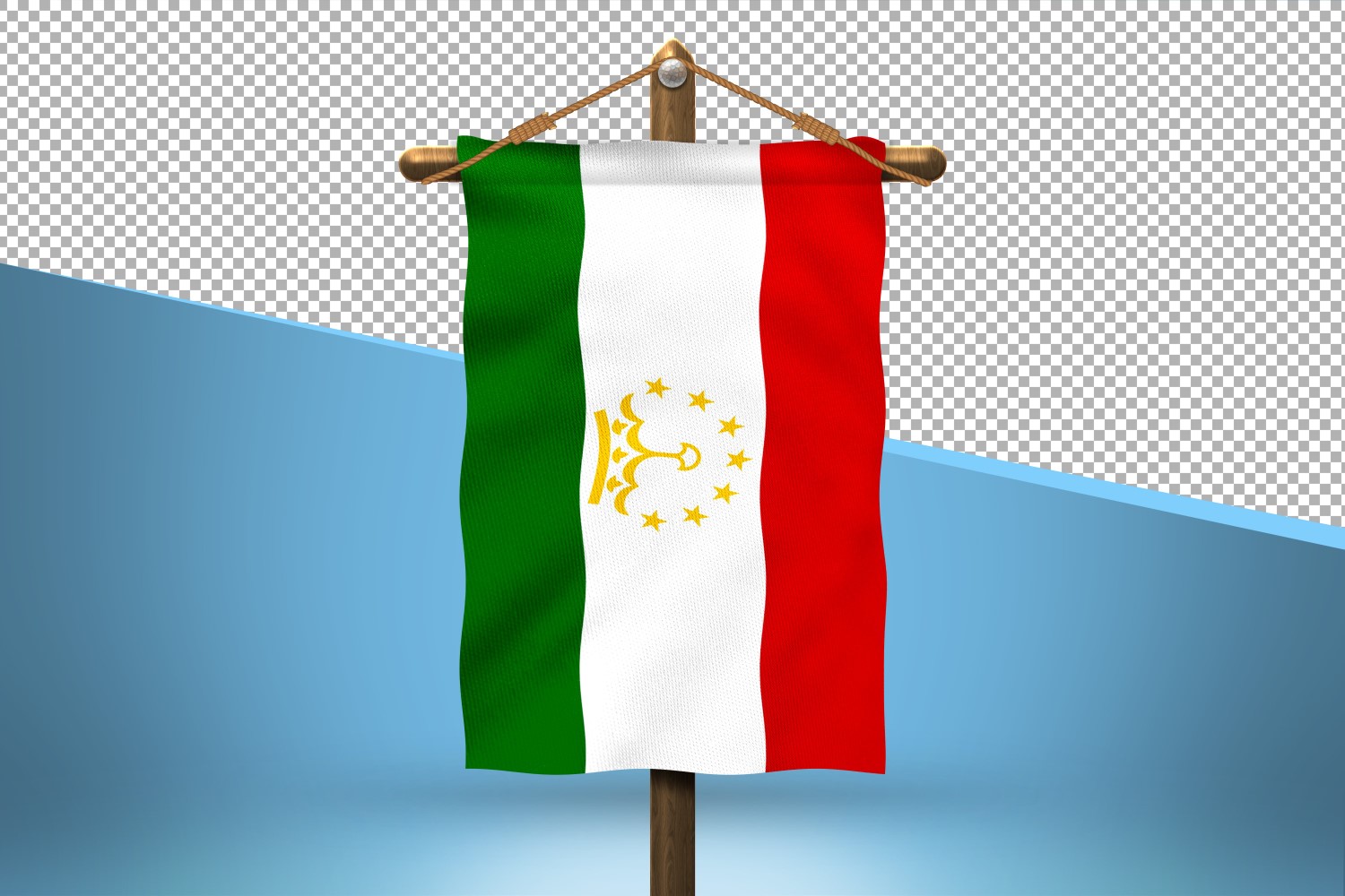 Tajikistan Hang Flag Design Background