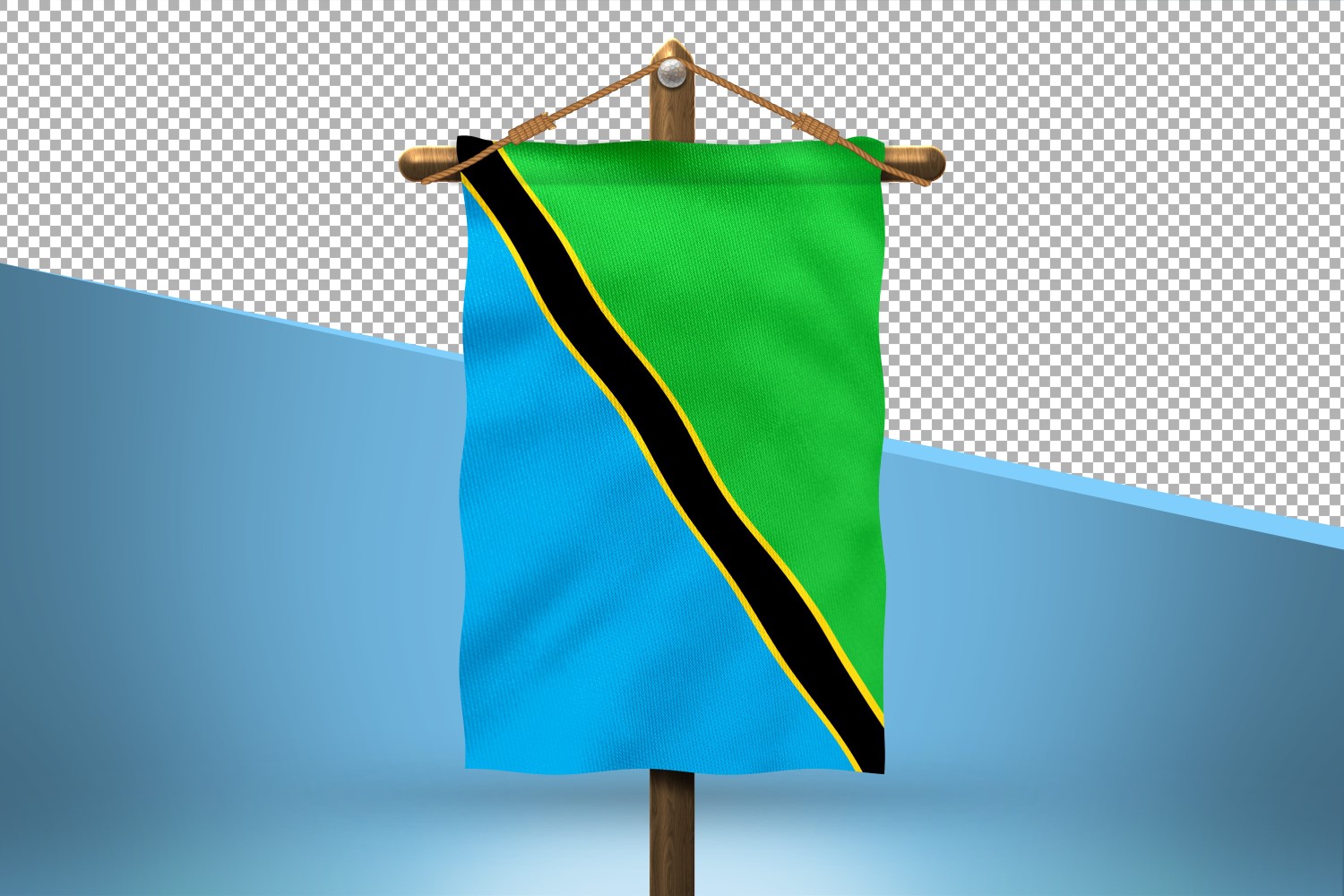 Tanzania Hang Flag Design Background