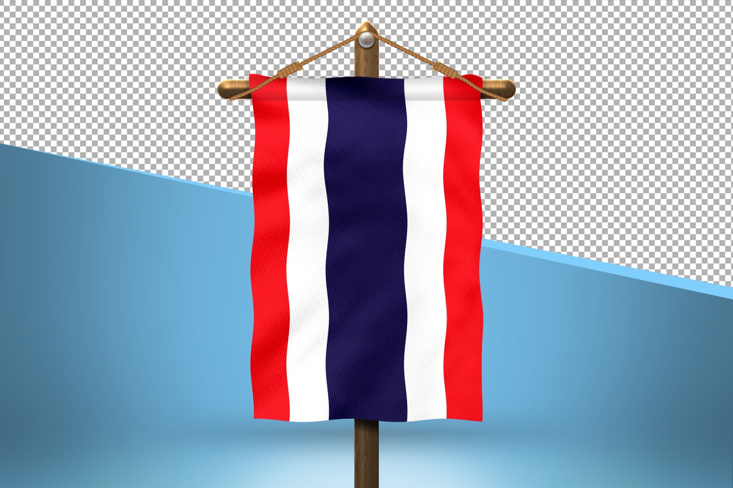 Thailand Hang Flag Design Background