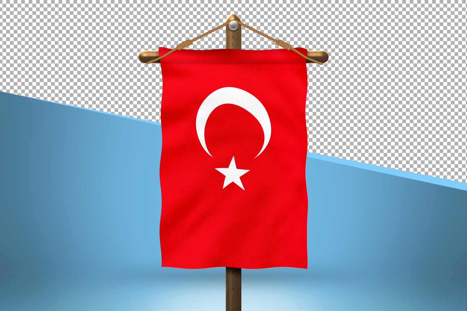 Turkey Hang Flag Design Background