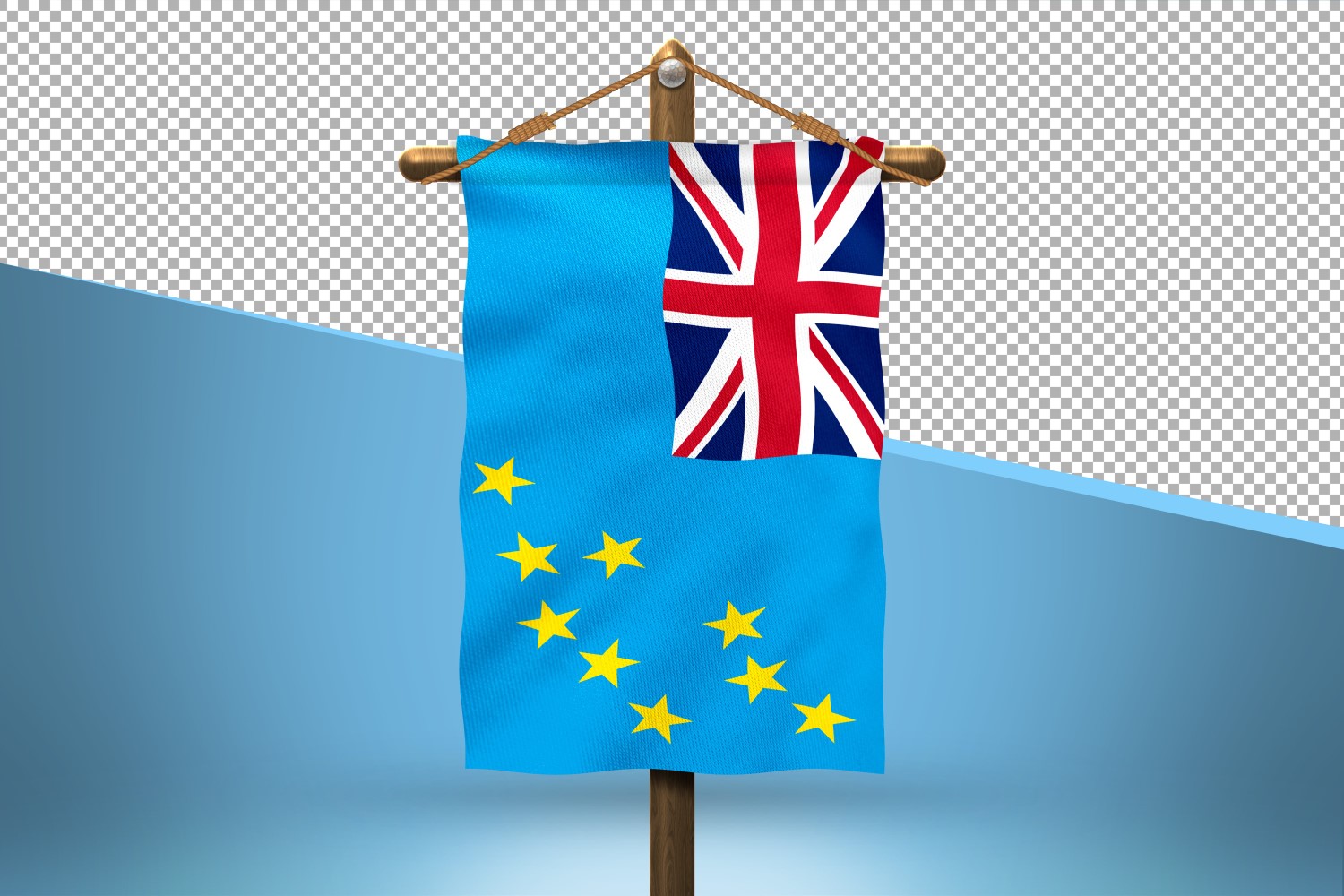 Tuvalu Hang Flag Design Background