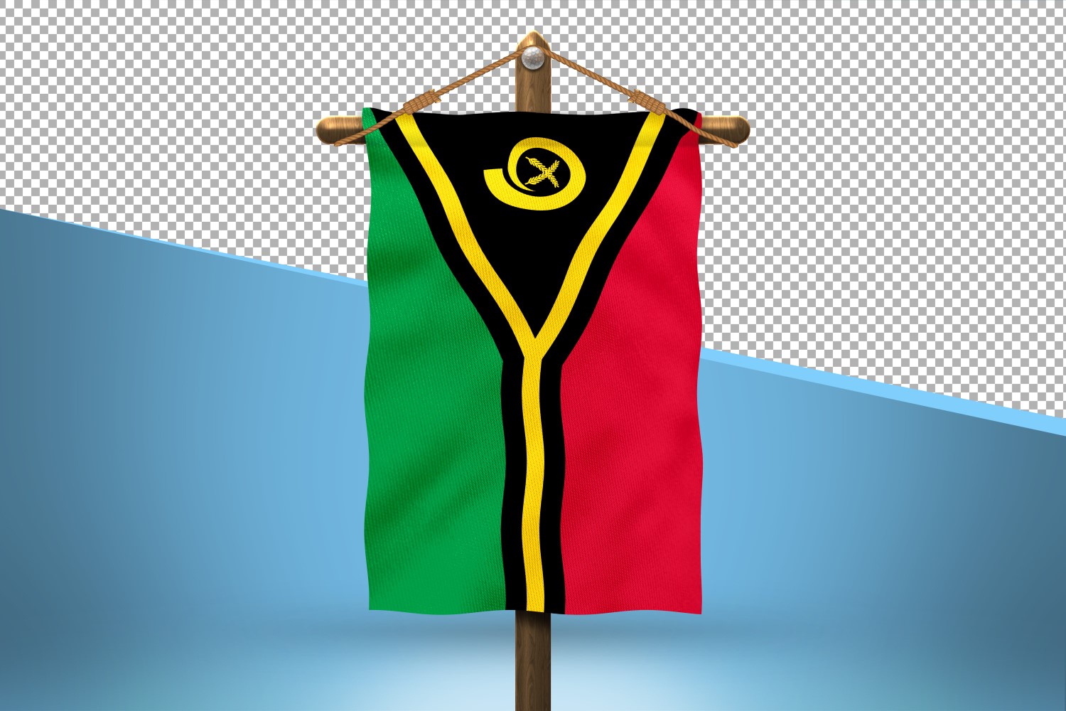 Vanuatu Hang Flag Design Background
