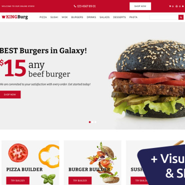 Burger King MotoCMS Ecommerce Templates 234845