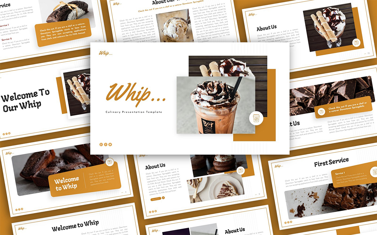 Whip Culinary Multipurpose PowerPoint Presentation Template