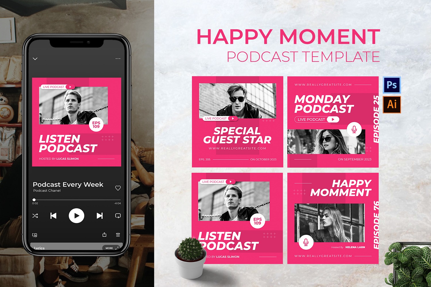 Happy Moment Podcast Cover