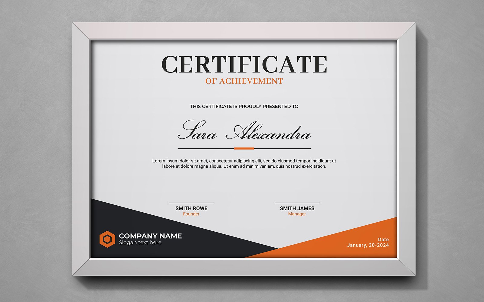 Clean Design Certificate PSD Templates