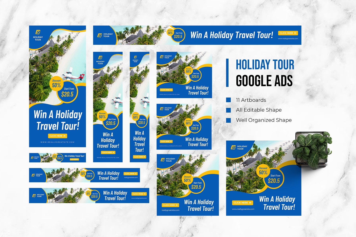 Holiday Tour Google Ads Template